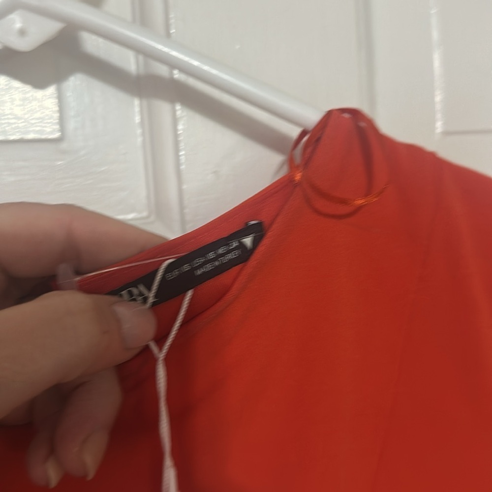 Zara orange body con long sleeve dress - Picture 3 of 5